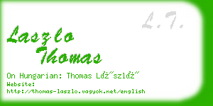 laszlo thomas business card